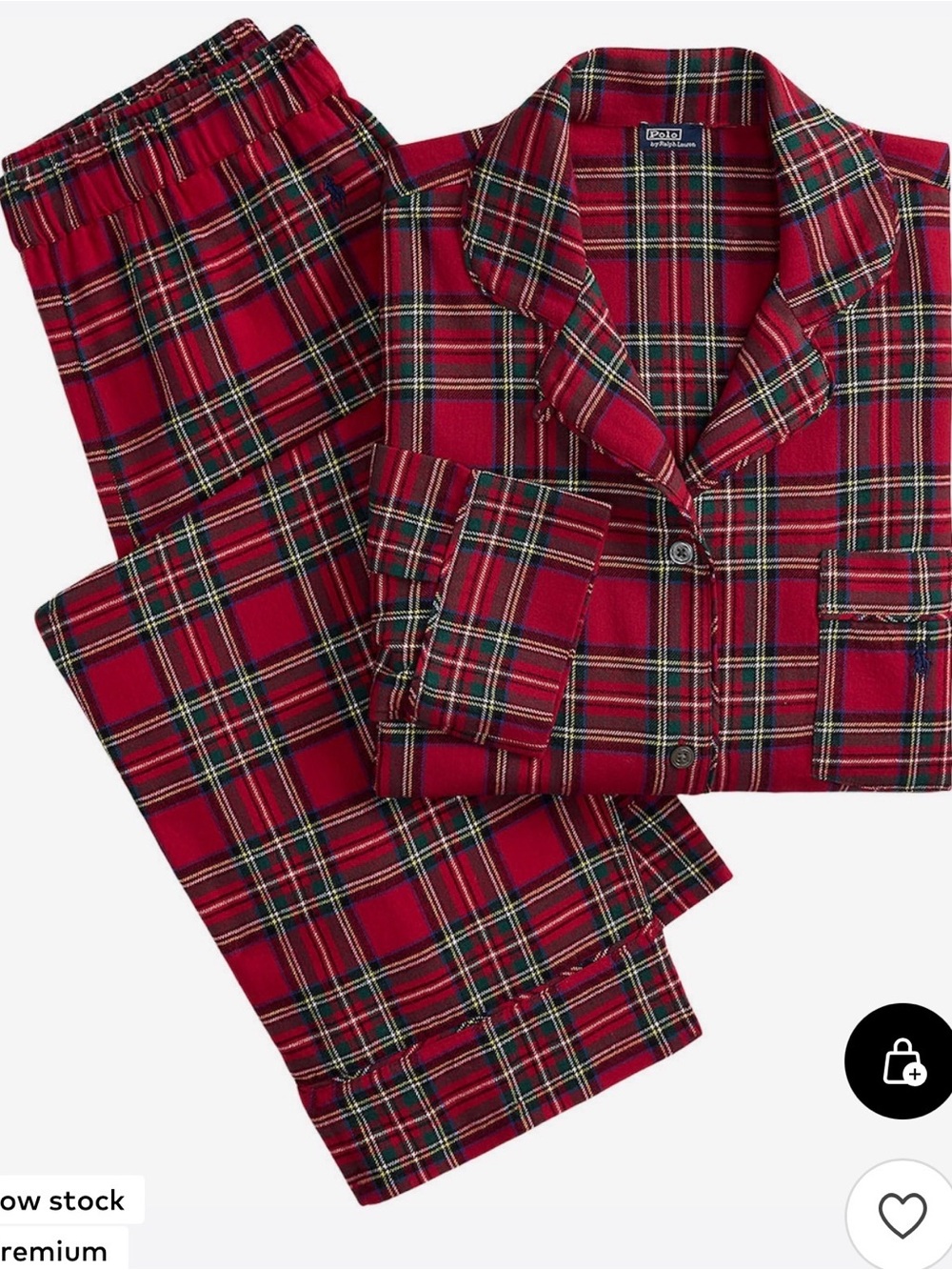 NWT Polo Ralph Lauren Madison Two-Piece Pajamas Set Size S